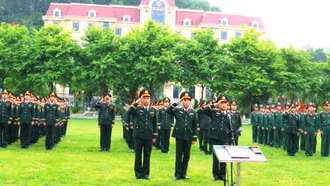 Các đơn vị thuộc Bộ Chỉ huy Quân sự tỉnh tổ chức Lễ chào cờ sáng 02/9