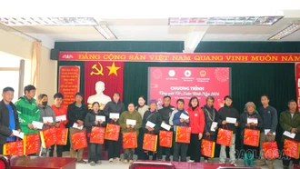 Quỹ Thiện Tâm - Tập đoàn Vingroup tặng 209 suất quà Tết cho các hộ nghèo phường Sa Pa