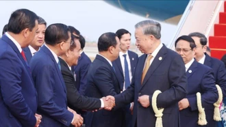 Tổng Bí thư Tô Lâm bắt đầu chuyến thăm cấp Nhà nước tới Vương quốc Campuchia