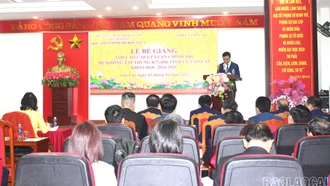 Bế giảng lớp cao cấp lý luận chính trị hệ không tập trung K71.B06