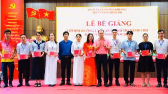 Bế giảng lớp bồi dưỡng lý luận chính trị dành cho đảng viên mới năm 2025