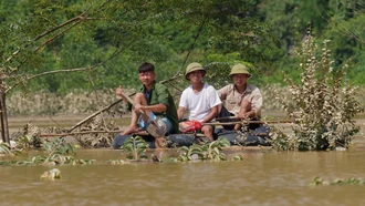 Lũ sông miền Bắc đã qua đỉnh, diện ngập thu hẹp