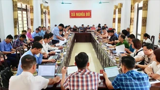 Hội nghị Ban Chấp hành Đảng bộ xã Nghĩa Đô lần thứ V