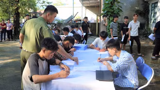 Xã Lục Yên khám sơ tuyển nghĩa vụ quân sự và công an nhân dân năm 2026