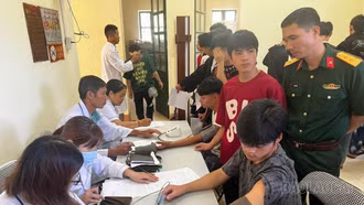 Xã Mường Bo tổ chức khám sơ tuyển nghĩa vụ quân sự năm 2026