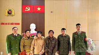 Phó Trưởng Công an xã Xuân Quang kịp thời giúp người dân gặp nạn trong đêm