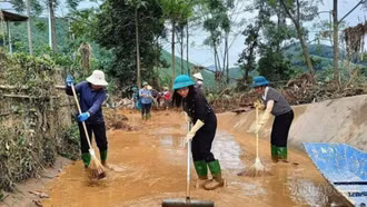 Phường Âu Lâu tập trung khắc phục hậu quả mưa lũ