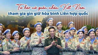 Tự hào nữ quân nhân Việt Nam tham gia gìn giữ hòa bình Liên hợp quốc