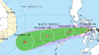 Áp thấp nhiệt đới sắp đổi hướng, diễn biến bất ngờ khi vào Biển Đông