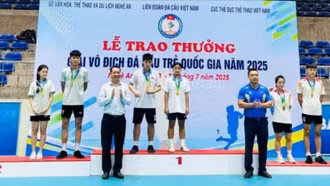  Lào Cai giành 16 huy chương tại Giải vô địch Đá cầu trẻ quốc gia năm 2025 