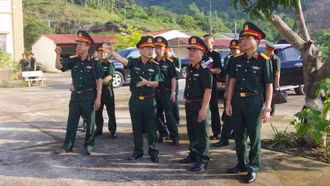 Phó Tư lệnh, Tham mưu trưởng Quân khu kiểm tra Ban Chỉ huy Phòng thủ khu vực 3 - Bảo Yên