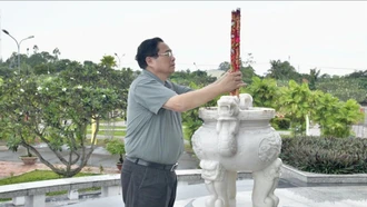 Thủ tướng Phạm Minh Chính tri ân các Anh hùng liệt sĩ, thăm các gia đình chính sách ở An Giang