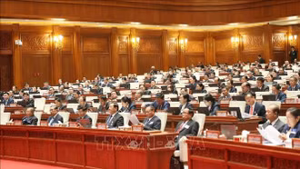 Quốc hội Lào phê duyệt nguyên tắc tuyến đường sắt kết nối Việt Nam