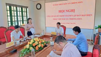 Thành lập Ban đại diện Hội đồng Quản trị Ngân hàng Chính sách xã hội xã Chiềng Ken