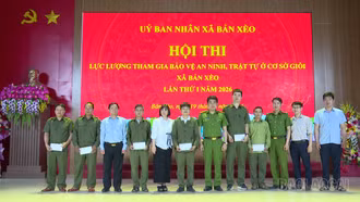 Bản Xèo tổ chức Hội thi lực lượng bảo vệ an ninh, trật tự cơ sở giỏi 