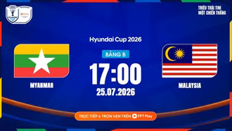 MỚI NHẤT: Link xem trực tiếp Myanmar vs Malaysia 17h hôm nay 25/7