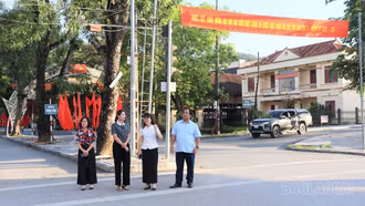 Kiểm tra công tác tuyên truyền, khánh tiết chào mừng Đại hội Đảng bộ tỉnh Lào Cai lần thứ I, nhiệm kỳ 2025 – 2030