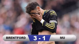 Kết quả Brentford 3-1 MU: Tan nát Quỷ đỏ