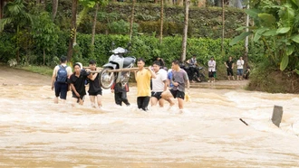 Xã Nghĩa Đô: Hiểm nguy tiềm ẩn tại cầu tràn qua suối ở thôn Bản Hón