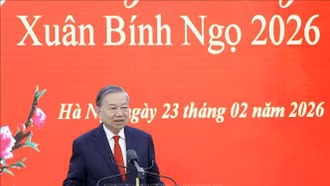 Tổng Bí thư Tô Lâm chúc Tết cán bộ, công chức Văn phòng Trung ương Đảng