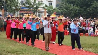 Người Giáy xã Bát Xát tưng bừng lễ hội xuống đồng