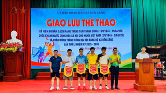 Dền Sáng sôi nổi giao lưu thể thao chào mừng 80 năm Cách mạng Tháng Tám, Quốc khánh 2/9