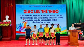 Dền Sáng sôi nổi giao lưu thể thao chào mừng 80 năm Cách mạng Tháng Tám, Quốc khánh 2/9