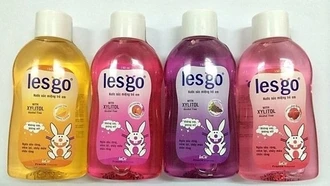 Thu hồi nước súc miệng Lesgo trẻ em của CTCP Ellie do vi phạm quy định công bố thành phần
