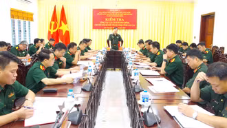 Quân khu 2 kiểm tra công tác cải cách hành chính và chuyển đổi số tại Bộ CHQS tỉnh Lào Cai 