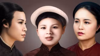 Ngắm vẻ đẹp của các nữ liệt sĩ qua ảnh màu phục dựng