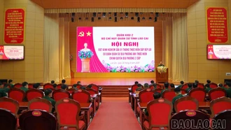 Bộ Chỉ huy Quân sự tỉnh tổ chức Hội nghị rút kinh nghiệm sau 1 tháng thực hiện sắp xếp lại cơ quan quân sự địa phương
