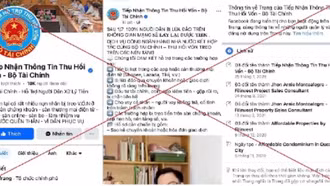 Cảnh báo trang facebook tích xanh giả mạo Bộ Tài Chính hỗ trợ lấy lại tiền bị lừa
