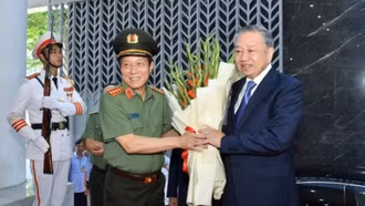 Tổng Bí thư Tô Lâm gặp mặt các gương điển hình dự Đại hội Thi đua “Vì an ninh Tổ quốc” lần thứ IX