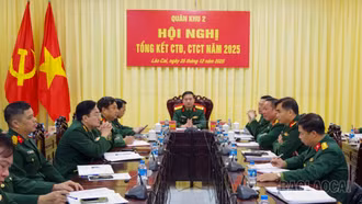 Quân khu 2 tổng kết công tác Đảng, công tác chính trị năm 2025