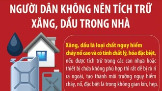 Người dân không nên tích trữ xăng, dầu trong nhà