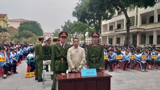 Gần 1.500 học sinh Trường THCS và THPT Bắc Cường tham dự phiên tòa xét xử lưu động về ma túy