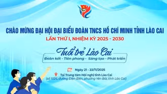 Đại hội đại biểu Đoàn TNCS Hồ Chí Minh tỉnh Lào Cai lần thứ I, nhiệm kỳ 2025 - 2030 diễn ra từ ngày 21 - 22/11/2025
