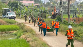 Bảo Yên tổ chức thực tập phương án phòng, chống thiên tai, cứu nạn, cứu hộ