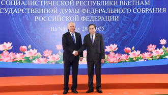 Chủ tịch Quốc hội Trần Thanh Mẫn và Chủ tịch Duma Quốc gia Quốc hội Liên bang Nga đồng chủ trì phiên họp Ủy ban liên nghị viện