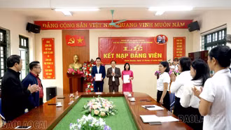 Đảng bộ xã Xuân Quang sớm đạt mục tiêu kết nạp đảng viên năm 2025