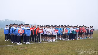 Khai mạc Giải Bóng đá khối THPT tỉnh Lào Cai năm 2025