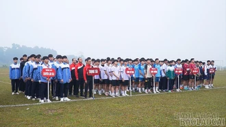 Khai mạc Giải Bóng đá khối THPT tỉnh Lào Cai năm 2025