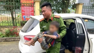Công an xã Cốc San kịp thời cứu giúp cháu nhỏ gặp nạn