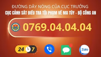 Cục trưởng Cục Cảnh sát điều tra tội phạm về ma túy công khai đường dây nóng