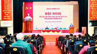 Phường Sa Pa tổ chức Hội nghị tiếp xúc, đối thoại trực tiếp với gần 200 cán bộ, đảng viên và Nhân dân