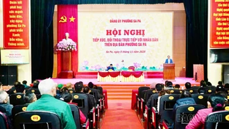 Phường Sa Pa tổ chức Hội nghị tiếp xúc, đối thoại trực tiếp với gần 200 cán bộ, đảng viên và Nhân dân