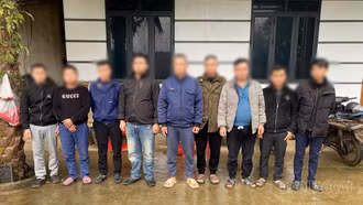 Công an xã Bảo Ái xử phạt 9 đối tượng về hành vi đánh bạc