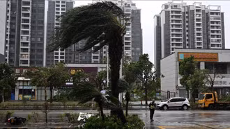 Trung Quốc ban hành cảnh báo Đỏ về bão Matmo