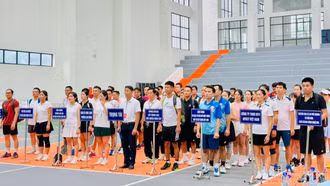 Phường Cam Đường tổ chức Giải Pickleball chào mừng Ngày Doanh nhân Việt Nam