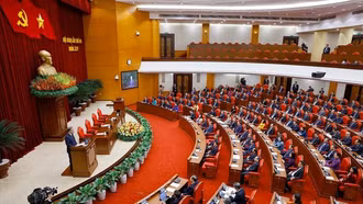 Thông cáo báo chí về ngày làm việc thứ ba và bế mạc Hội nghị TW 2 khóa XIV